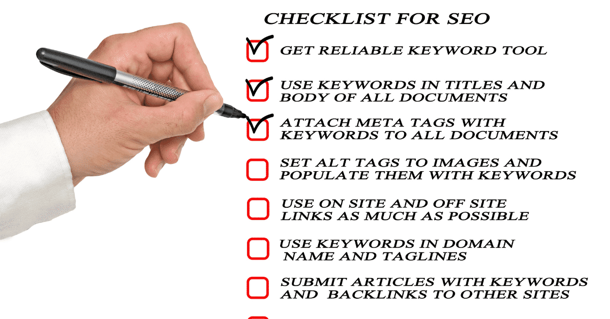 SEO Checklist - Guia completo de SEO, O Passo a Passo para otimizar seu Blog ou Site