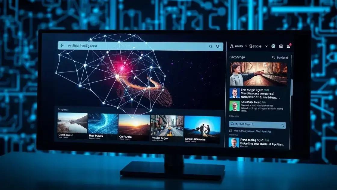 A influência da inteligência artificial na busca por imagens