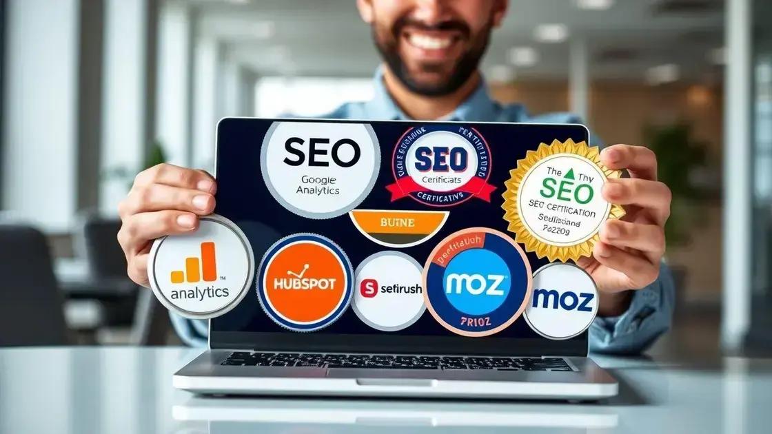 Certificações que valorizam seu currículo em SEO