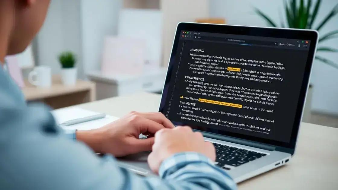 como usar títulos e headings para facilitar a leitura
