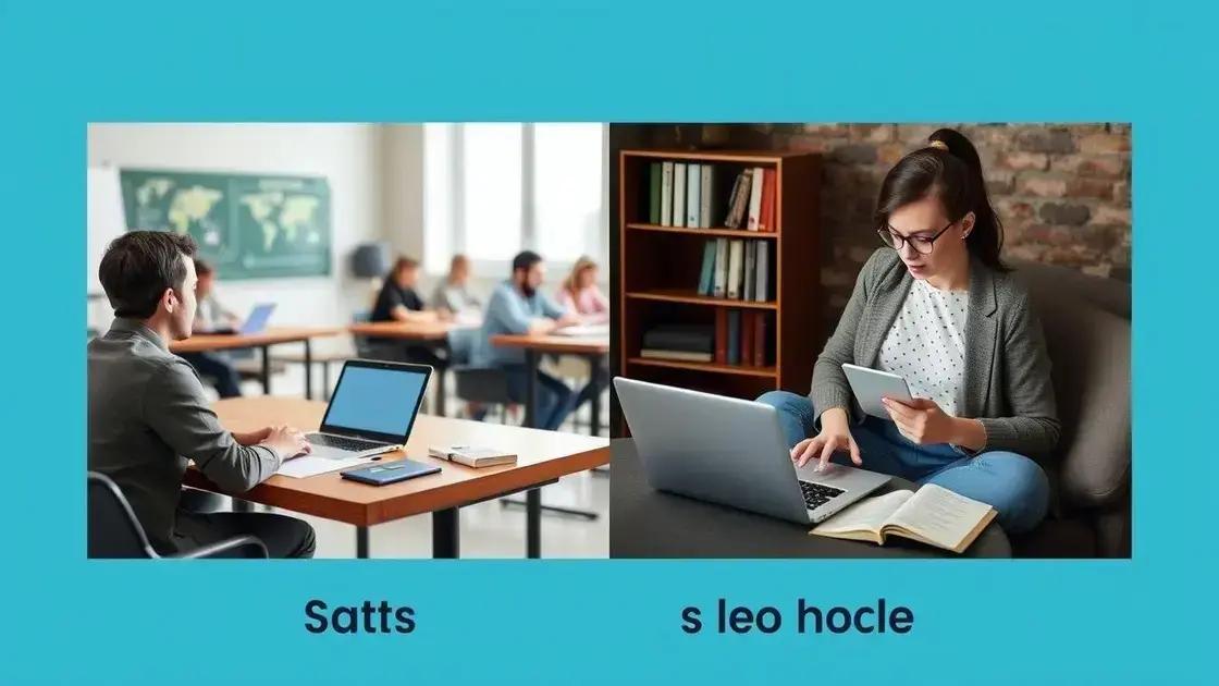 Cursos presenciais versus cursos online: qual escolher?