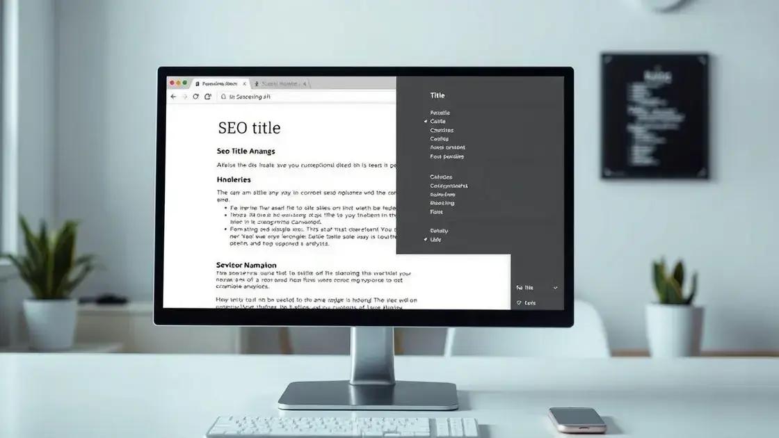 Diferença entre título SEO e título H1