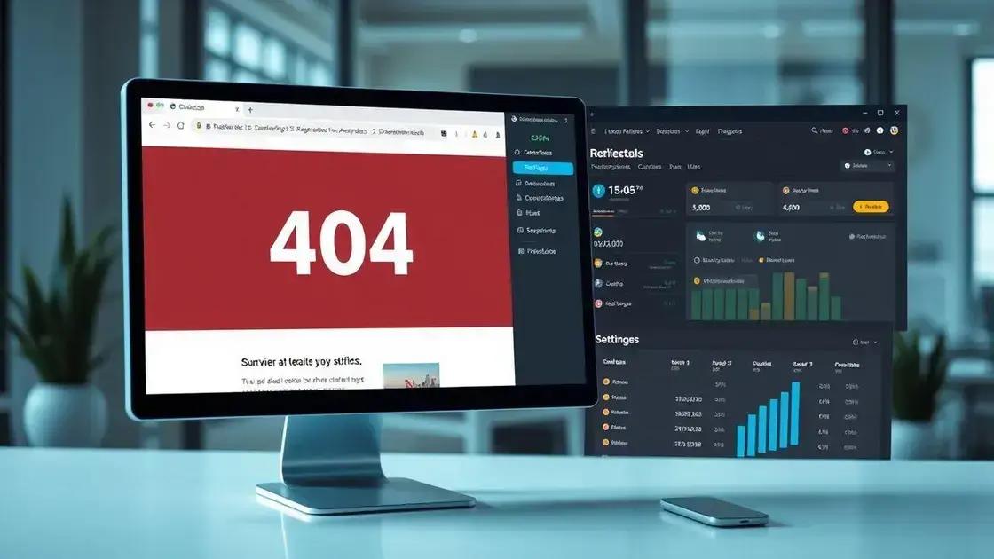 Gerenciando erros 404 e redirecionamentos