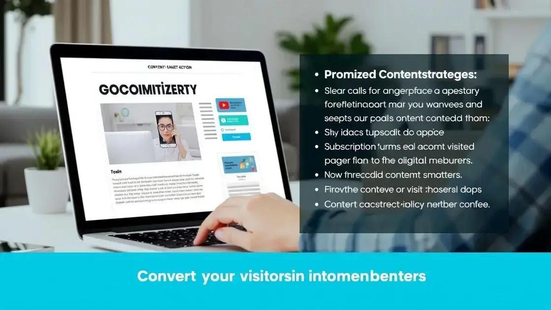 Como converter visitantes em assinantes usando conteúdo otimizado