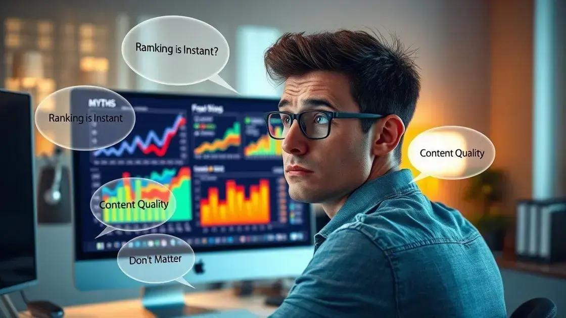 Mitos sobre tempo de ranqueamento que podem te confundir