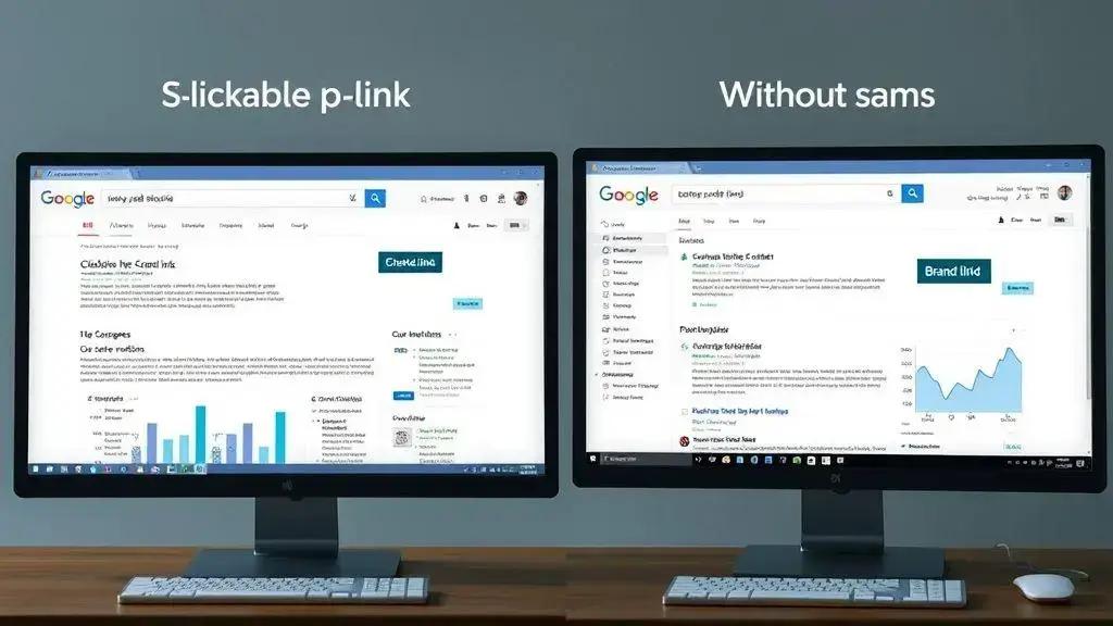 Diferença entre menções com link e sem link